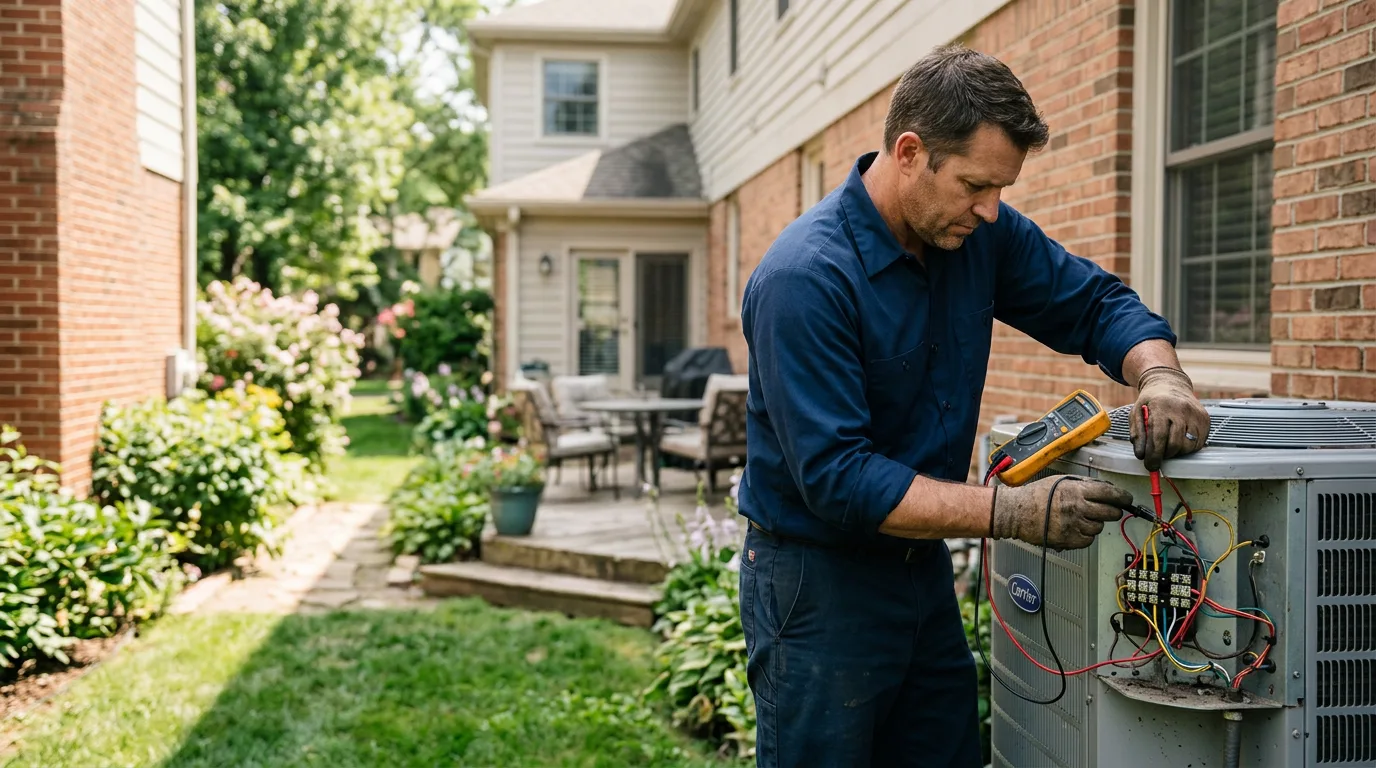 HVAC technician working near Ducktown, TN
